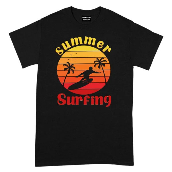 Summer Surfing TShirt - Black