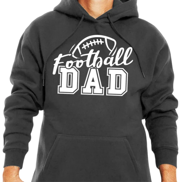 Football Dad Game Day Sports Hoodie - DarkGrey