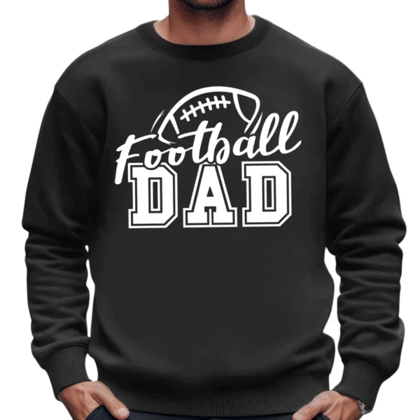Football Dad Game Day Sports Sweatshirt - DarkGrey