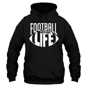 Football Is Life Sports Hoodie - Black