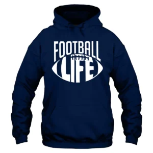 Football Is Life Sports Hoodie - Navy