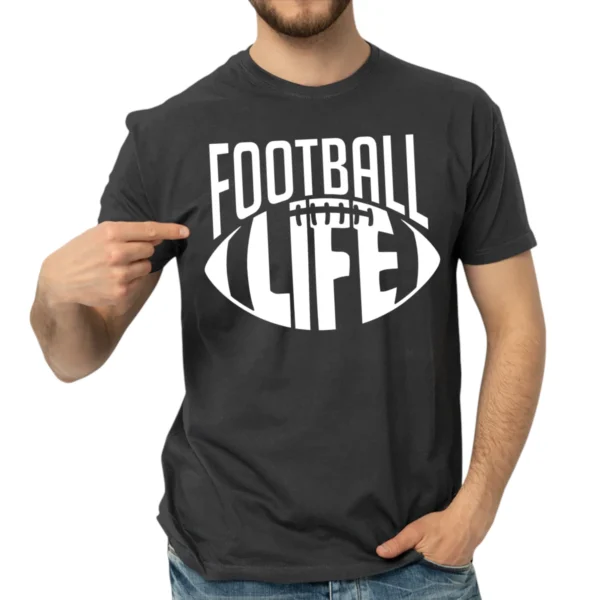 Football Is Life Sports TShirt - DarkGrey