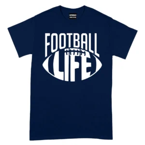 Football Is Life Sports TShirt - Navy