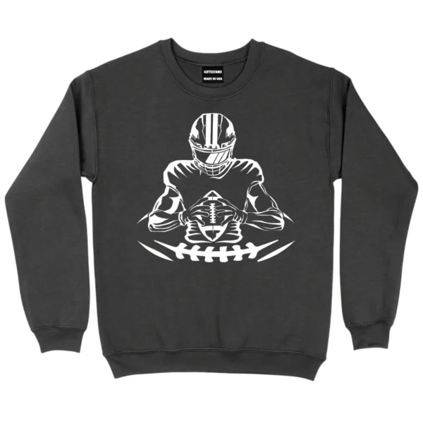 Football Player Sweatshirt - DarkGrey