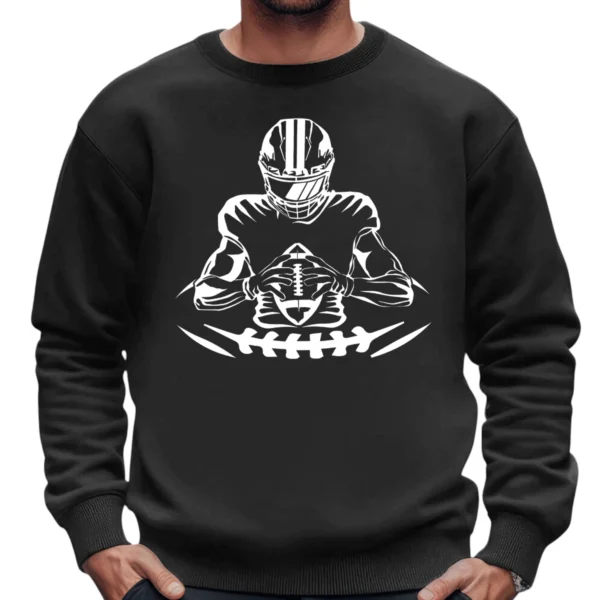 Football Player Sweatshirt - DarkGrey