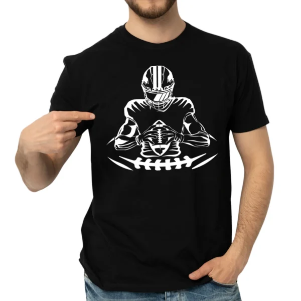 Football Player TShirt - Black