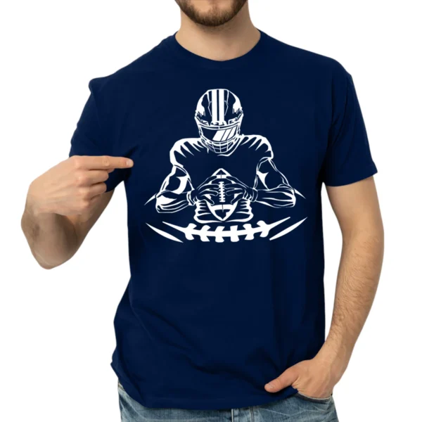 Football Player TShirt - Navy