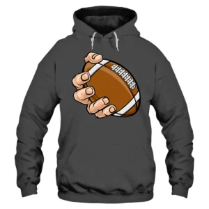 Hand Catching Football Hoodie - DarkGrey