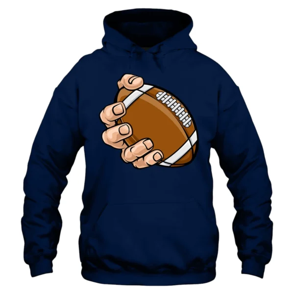 Hand Catching Football Hoodie - Navy