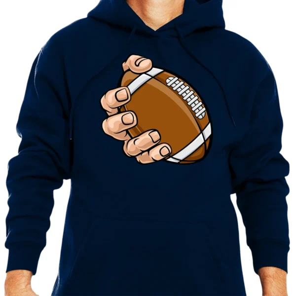 Hand Catching Football Hoodie - Navy