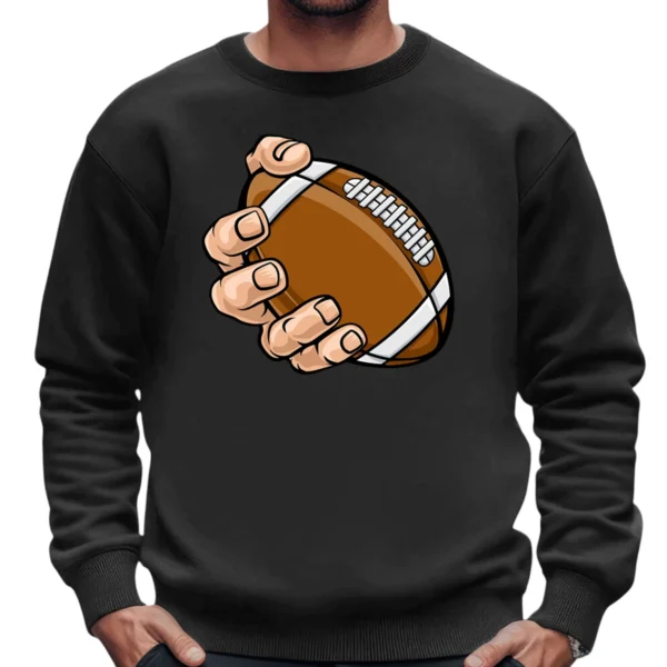 Hand Catching Football Sweatshirt - DarkGrey