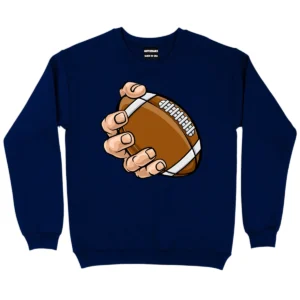 Hand Catching Football Sweatshirt - Navy
