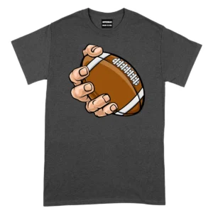 Hand Catching Football TShirt - DarkGrey
