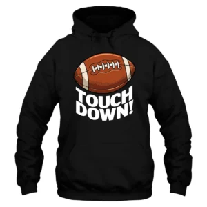 Touchdown Football Hoodie - Black