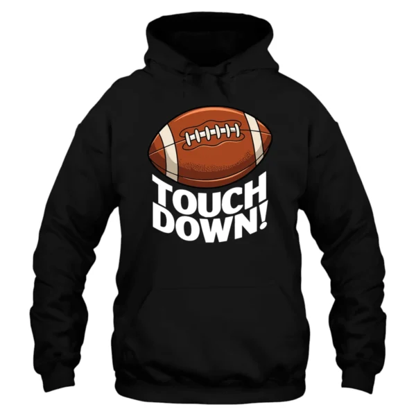 Touchdown Football Hoodie - Black