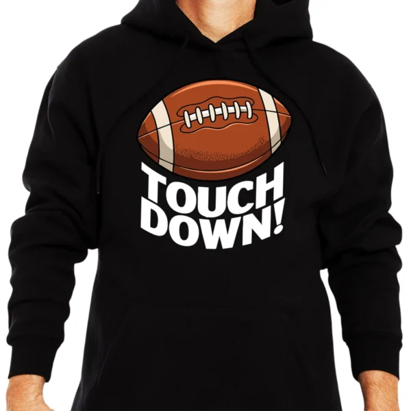 Touchdown Football Hoodie - Black