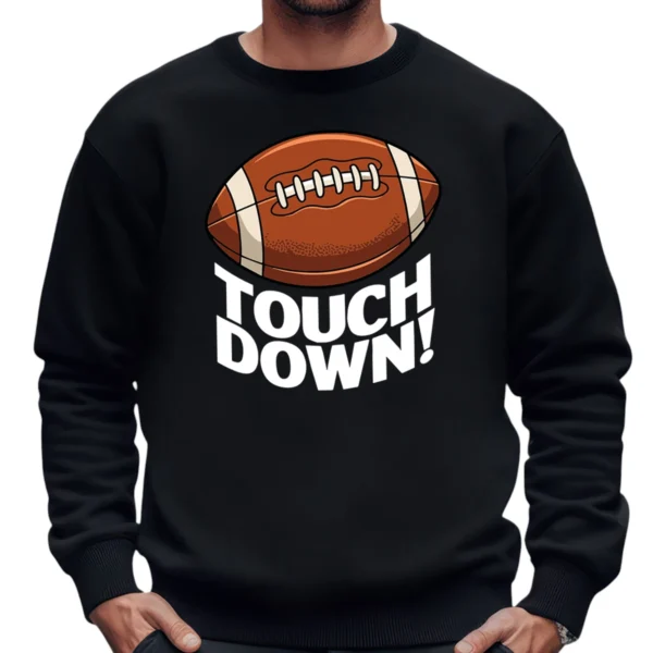 Touchdown Football Sweatshirt - Black