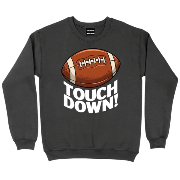 Touchdown Football Sweatshirt - DarkGrey