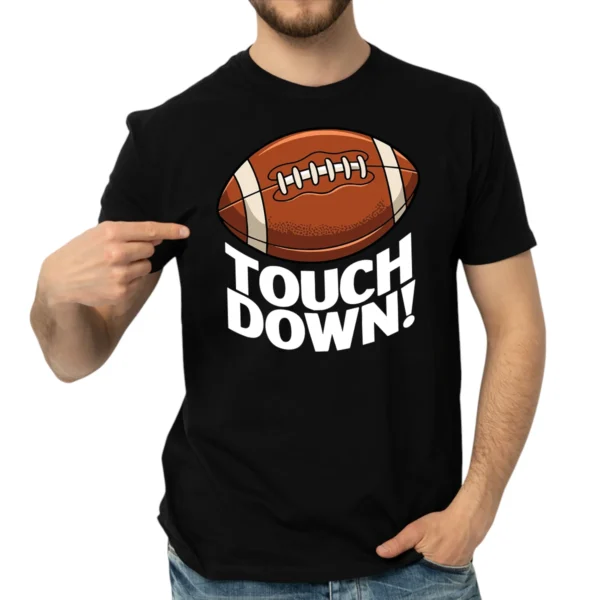 Touchdown Football TShirt - Black