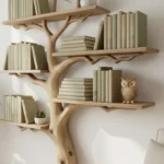 Handcrafted Floating Tree Bookshelf