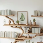 Handmade Wooden Wall Shelf with Branch Design - Bring Nature Indoors