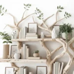 Mid Century Bookcase Corner Wall Shelf Handmade Furniture Shelves On Wall