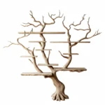 Nature-Inspired Tree Bookshelf - Wall Sculpture & Storage